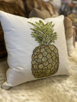 Load image into Gallery viewer, Pineapple Beaded Pillow
