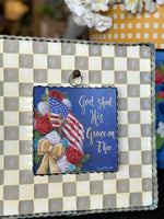 Load image into Gallery viewer, Americana: God Shed His Grace on Thee Patriotic Mini Print
