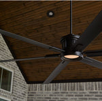 Load image into Gallery viewer, NEW! Zeus 120” Dia Ceiling Fan DAMP Rated Finish: Matte Black
