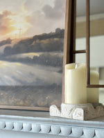 Load image into Gallery viewer, White Distressed Hand Carved Pedestal; Riser
