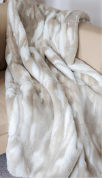 Load image into Gallery viewer, NEW! Winter Rabbit Faux Fur Throw