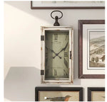 Load image into Gallery viewer, White Distressed Table or Wall Clock
