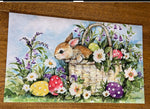 Load image into Gallery viewer, Pastel Bunny Easter Basket Door Mat Outdoor
