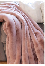 Load image into Gallery viewer, NEW! Rosewood Posh Faux Fur Throw