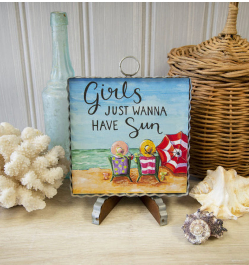 Mini "Girls Just Wanna Have Sun" Print