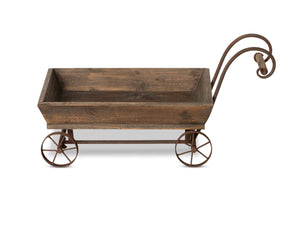 New! Wooden and Iron Garden Cart