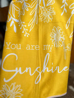 Load image into Gallery viewer, You Are My Sunshine Yellow Towel
