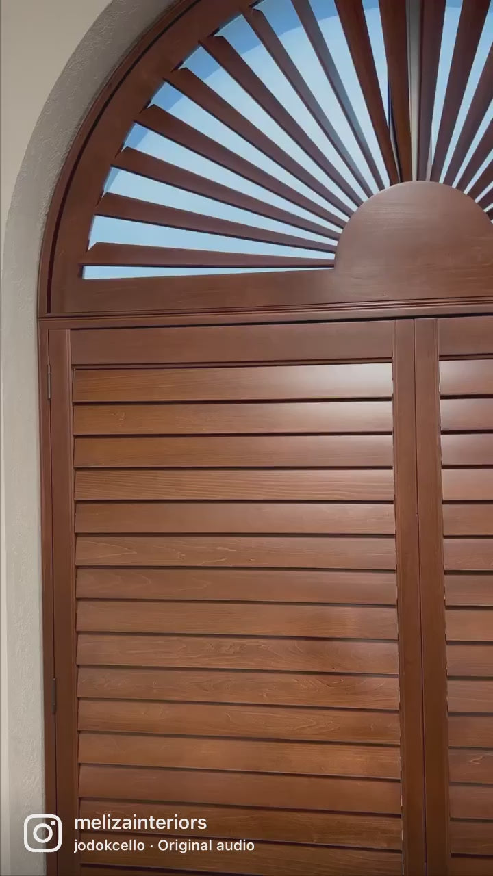 Wood Shutter Install Pictures