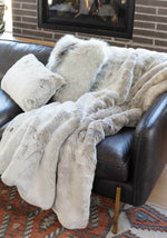 Load image into Gallery viewer, NEW! Sterling Mink Faux Fur Throw