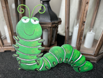Load image into Gallery viewer, Green Garden Worm Metal Stake
