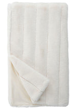 Load image into Gallery viewer, Ivory Posh Faux Fur Throw