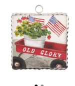 Load image into Gallery viewer, Americana: Mini Patriotic Wagon Print
