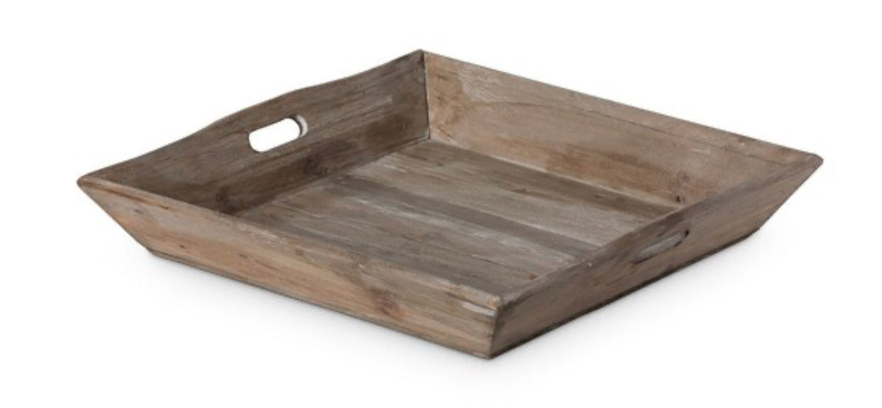 Rustic Distressed Farmhouse Tray with Handles