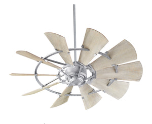 Galvanized Windmill Indoor Ceiling Fan
