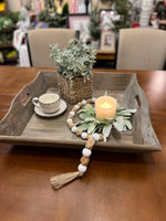 Load image into Gallery viewer, Rustic Distressed Farmhouse Tray with Handles
