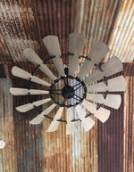 Load image into Gallery viewer, Oiled Bronze Windmill Indoor Ceiling Fan
