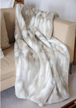 Load image into Gallery viewer, NEW! Winter Rabbit Faux Fur Throw