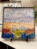 Load image into Gallery viewer, God Shed His Grace On Thee American Flag Mini Print
