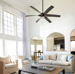 Load image into Gallery viewer, Quorum Kimbo 60&quot; 6-Blade DAMP Ceiling Fan Indoor or Outdoor

