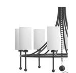 Load image into Gallery viewer, Lee Blvd 8-Light Bead Matte Black Chandelier
