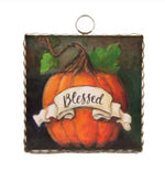 Load image into Gallery viewer, Blessed Pumpkin Mini Print with Galvanized Frame
