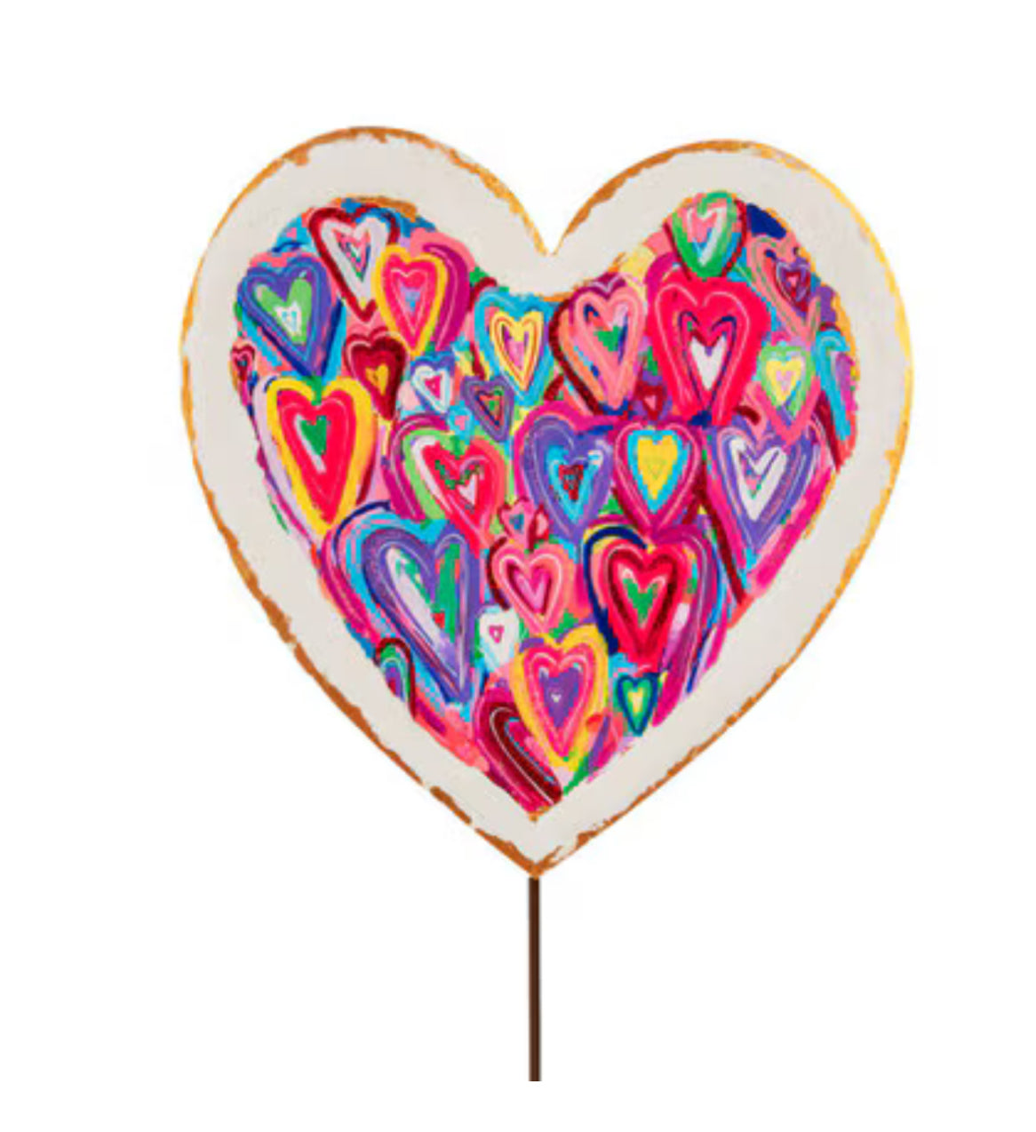 Valentine's Day: Artistic White Colorful Heart