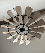 Load image into Gallery viewer, Noir Outdoor Windmill Ceiling Fan by
