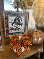 Load image into Gallery viewer, Orange &amp; Black Bow for Mini Prints Display Stand
