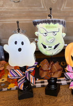 Load image into Gallery viewer, Halloween (4) Options Mini Metal Charms Ghost, Frankenstein, &amp; Jack-o-Lantern
