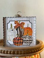 Load image into Gallery viewer, Halloween Mini Print Harlequin Pumpkin
