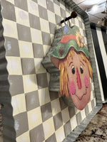 Load image into Gallery viewer, Scarecrow Mini Charm with Galvanized Frame
