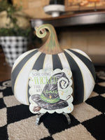 Load image into Gallery viewer, Something Wicked This Way Comes Mini Print with Scalloped Edge
