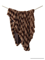 Load image into Gallery viewer, NEW! Couture Mocha Caramel Mink Faux Fur Throw
