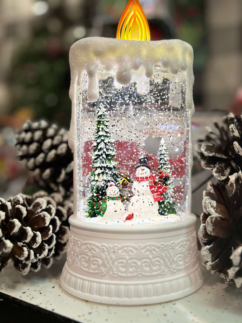 DIY Snow Globe Candle