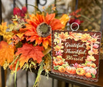 Load image into Gallery viewer, Grateful, Thankful, Blessed Mini Print with Galvanized Frame
