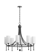 Load image into Gallery viewer, Lee Blvd 8-Light Bead Matte Black Chandelier

