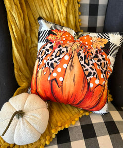 White Plush Fabric Pumpkin