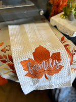 Load image into Gallery viewer, New Fall Leaf Towel Family
