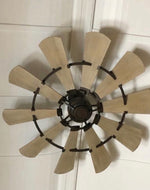 Load image into Gallery viewer, Quorum 94410-86 Windmill Indoor Ceiling Fan Oiled Bronze 10 Blade Industrial Fan
