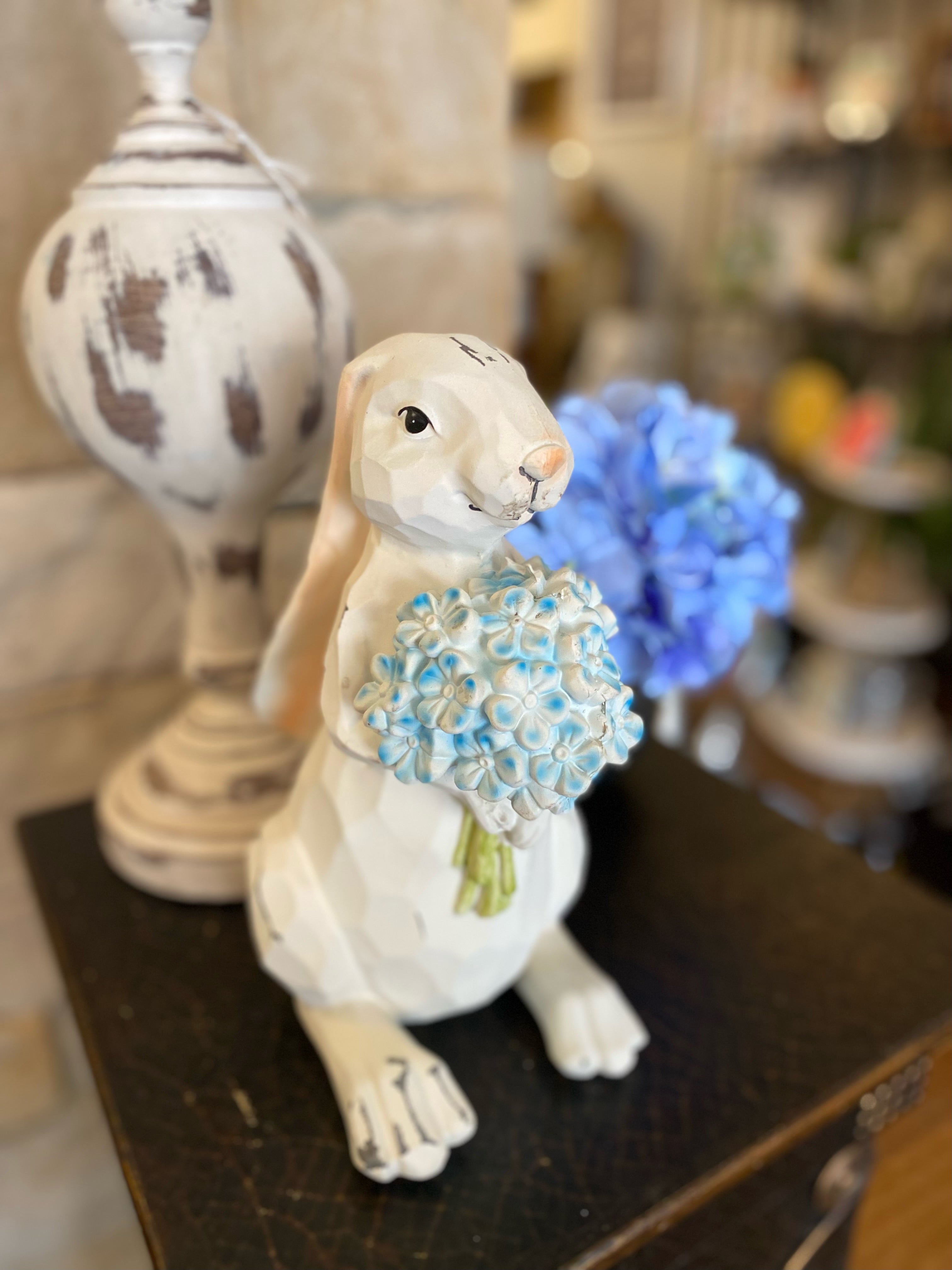 Spring/Easter Collection: Bunny with Blue Hydrangeas