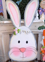 Load image into Gallery viewer, Biggest Bunny Head Metal Outdoor Stake
