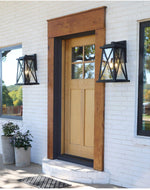 Load image into Gallery viewer, Quorum Artesno 725-22-69 3 Light Black Outdoor 22”Wall Lantern
