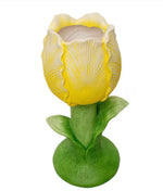 Load image into Gallery viewer, Blooming Yellow Tulip Planter Spring Easter Ceramic Container
