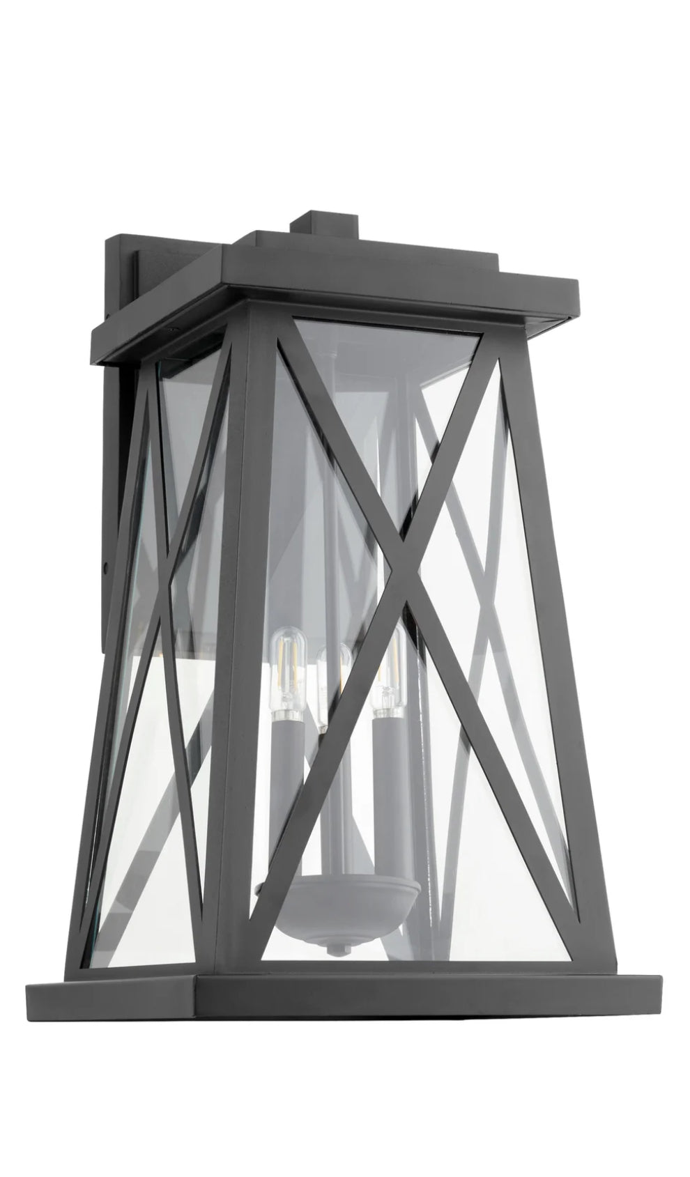 Quorum Artesno 725-22-69 3 Light Black Outdoor 22”Wall Lantern