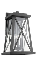 Load image into Gallery viewer, Quorum Artesno 725-22-69 3 Light Black Outdoor 22”Wall Lantern
