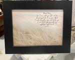 Load image into Gallery viewer, Fear Not For I Am With You Art Sign Wood Framed Shimmering Picture 8”x10”
