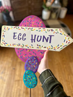 Load image into Gallery viewer, Party Egg Hunt Metal Stake Sign
