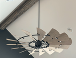 Load image into Gallery viewer, Noir Outdoor Windmill Ceiling Fan by
