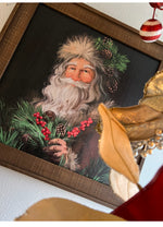 Load image into Gallery viewer, Wooden Santa Wall Art
