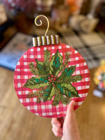 Load image into Gallery viewer, Christmas Check Ornaments Yard Metal Stakes Set of 3
